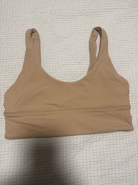 lululemon athletica Nude/Tan Athletic Scoop Bralette